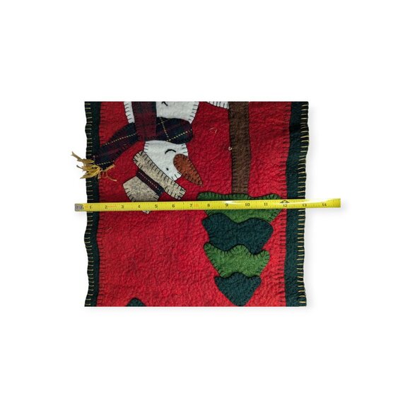 Christmas/Winter Snowman Felt Table Runner 33" x 13" - Picture 9 of 10
